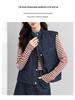Yi Fei Light Luxury Denim Vest & High-Waisted Over-the-Knee Skirt Set - Slimming Spring New Arrival