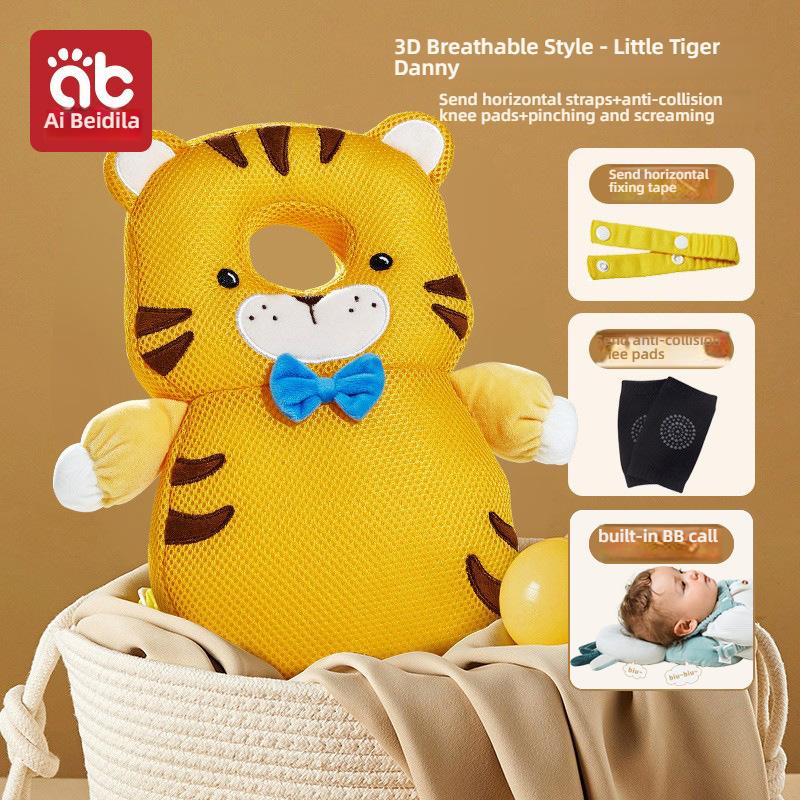 Bebek Baş Koruyucu Sırt Çantası Göğüs Kayışlı BB Sesli Yürümeye Başlayan Çocuk Sürünen Yürüyen Güvenlik Minderi Güvenlik Yastığı