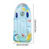 Kids Inflatable Surf Board Floating Water Toy with Handles Inflatable Floating Surfboard Summer Shark Pattern Swimming Surfboard