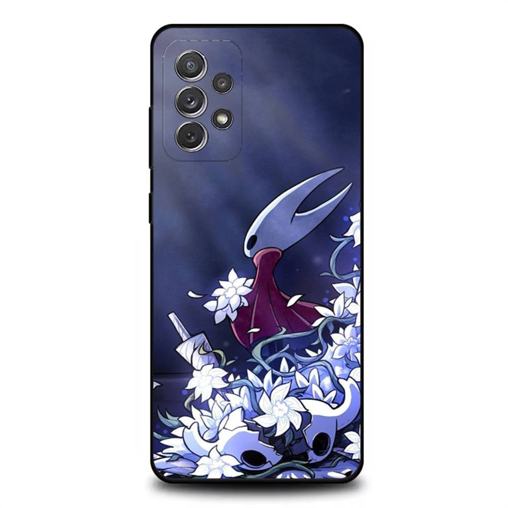 H-Hollow Knight S-Silksong Phone Case For Samsung S 25,24,23,22,30,21,10,9,Ultra,Plus,Lite,FE,4,5G Black Soft Case