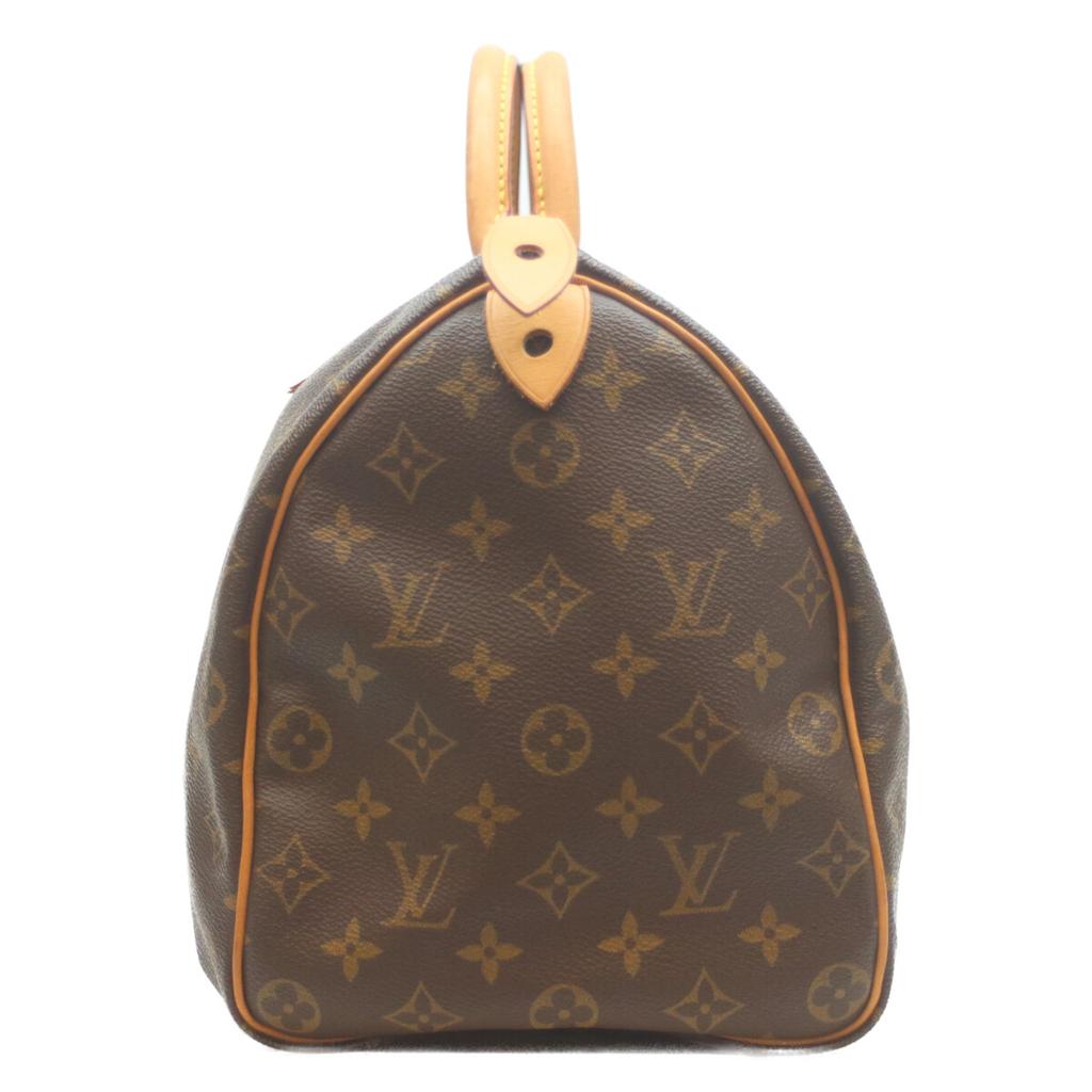 Louis Vuitton 2002 M41524 Monogram Speedy 35 Boston Bag BrownUsed