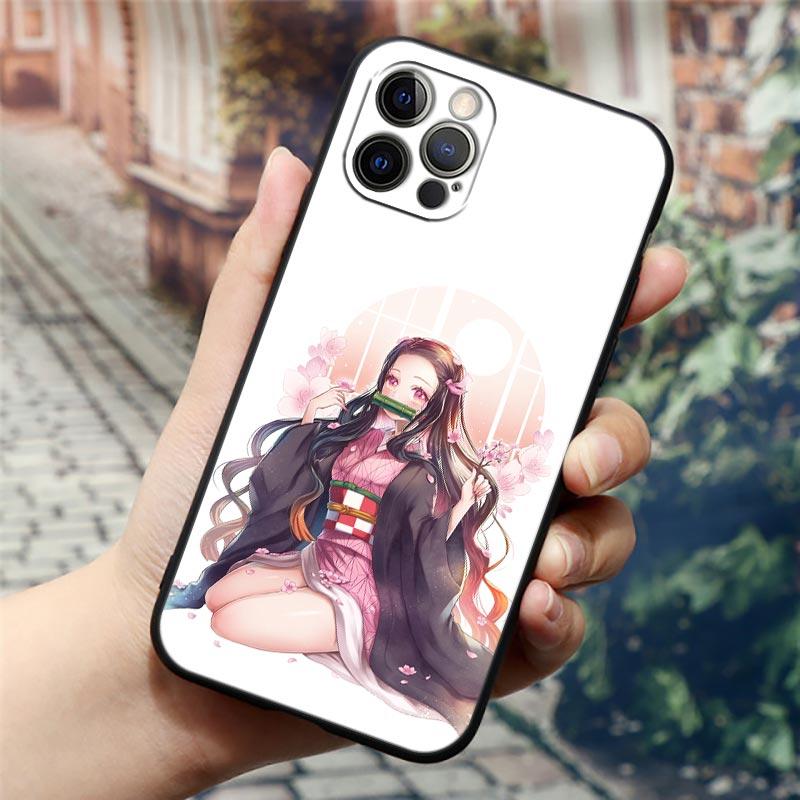 

Чехол для телефона с изображением аниме «Sexy Girl Demon Slayer» для Apple iPhone 14 13 12 11 Pro Max 8 7 SE 2020 2022 XR XS Mini Plus Fundas Coque iPhone 12 Pro