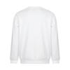 Skechers Autumn And Winter Fleece Warm Long Sleeve Versatile Pullover Sports Base Layer Sweatshirt Men sweatshirt Cotton-Candy-White P425M233-0074