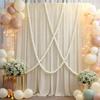 20Pcs Faux Pearl Garland For Wedding Backdrop Diy Elegant Beaded Wall Hanging With Crystal Ball Pendants Boho Wedding Arch Decor