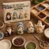 Talos 3D Gnome Bead Craft Kit, Beaded Nativity DIY Faith Religious Art Project with Tools And Instructions for Christians Adults