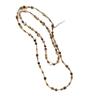 Retro Tiger Eye Stone Necklace - Versatile Maillard Style for Autumn & Winter Sweaters, High-End Luxury Accessory.