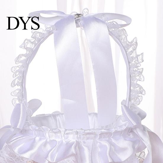 Flower Basket Decorative Eye-catching Romantic Bridal Handheld Girl Wedding Supplies Petals