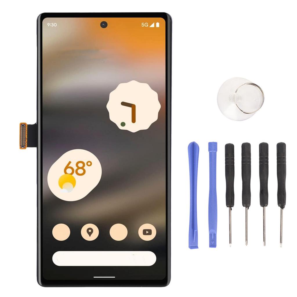 Bildschirmaustausch für Pixel 6A GX7AS GB62Z G1AZG GB17L 5G Telefon 6,10 Zoll LCD-Display Touchscreen-Digitizer-Baugruppe mit