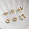 14K Gold-Filled Zirconia Butterfly Spacer Bead for DIY Jewelry