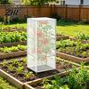 Vogelschutznetz für Blaubeersträucher Garten Tomatenpflanze Abdecknetz Quadratischer Käfig, mit strapazierfähigem Netzgewebe Reißverschluss, Insektenbarriere, Abdeckungen
