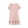 1011 neues Nachthemd Damen Sommer Dünne Baumwolle Kurzarm Sommer Pyjama Große Größen Lässig und Bequem Loungewear