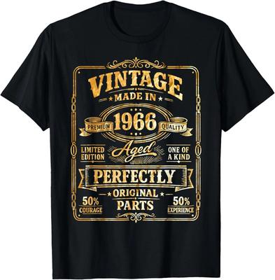 60° Compleanno Uomo Donna 60 Anni Decorazione 1966 Regalo Maglietta Divertente