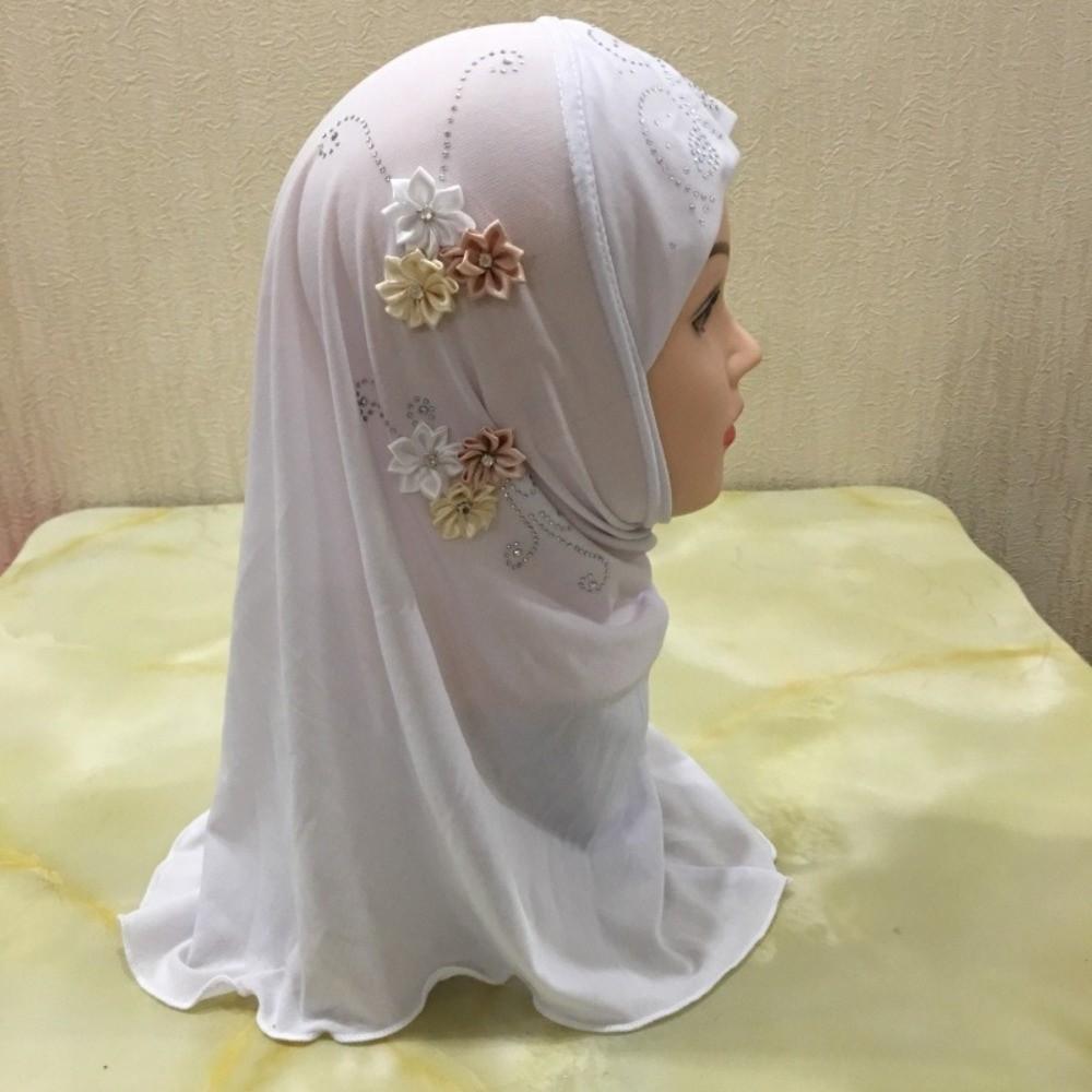 Jersey Material Kinder Hijab Zum Überziehen Islamisches Kopftuch Schönes Mädchen Hijab Schule