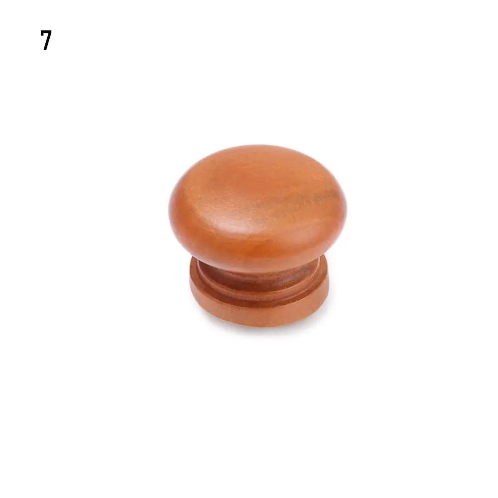Wooden Retro Cabinet Dresser Drawer Knobs Single Hole Cupboard Handle with Screw Wardrobe Pulls Handle Furniture Hardware