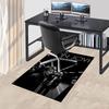 1pc Bon Jovi Home Office, Durable Polyester Floor Mat with Easy, Office Decor, Urban Style, Nonslip Backing, Highquality Fabric
