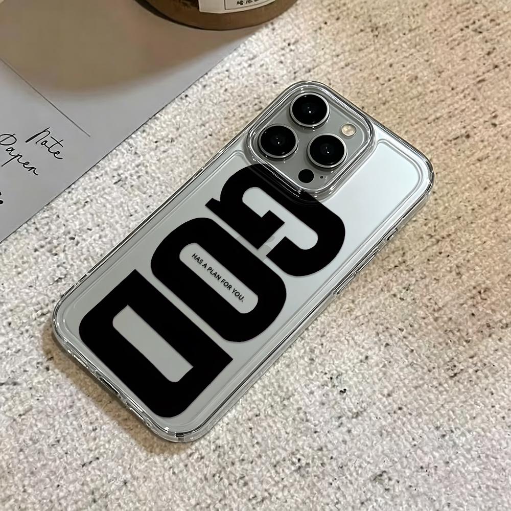 For Iphone 11 Pro Max Case God Letter Protective Cover For Iphone 15 14 17 Plus 13 Air 12 16 Cover Funda