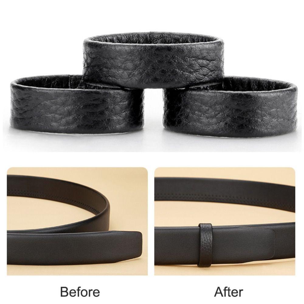Delicate Belt Link Loop Cow Genuine Leather Belt Tail Fixed Ring Men's Belt Ring  Belt Accessories