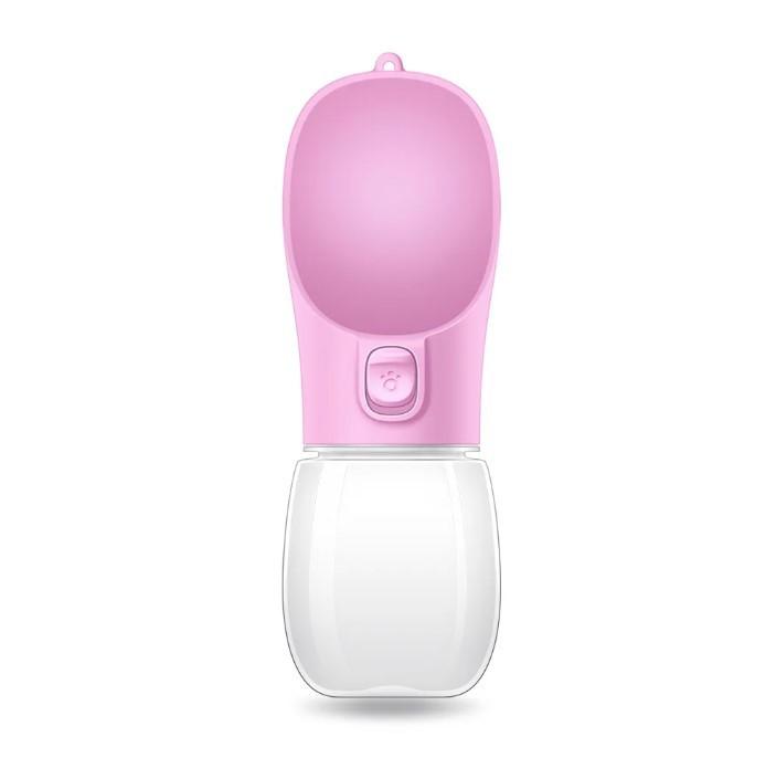 

Портативная бутылка для воды для собак, миска для маленьких и больших собак, уличная прогулочная бутылка для щенков, дорожная бутылка для воды для кошек, поилка для кошек, принадлежности для собак 550ml розовый