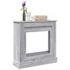 Fireplace Surround Sonoma Grey 90x30x90 Cm Engineered Wood
