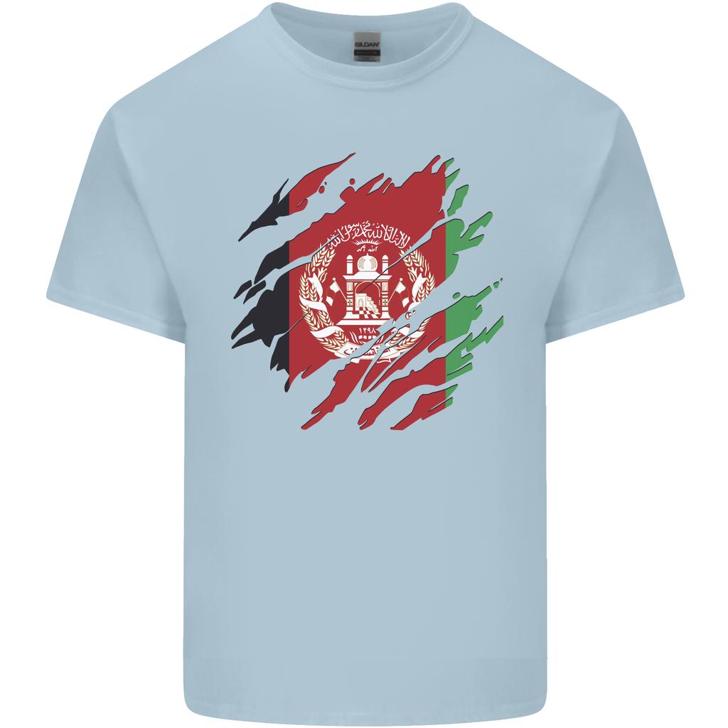 Torn Afghanistan Flag Afghan Day Football Unisexs Light Cotton TShirt