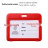 Double-Sided Transparent Colored ID Badge Holder Sleeve