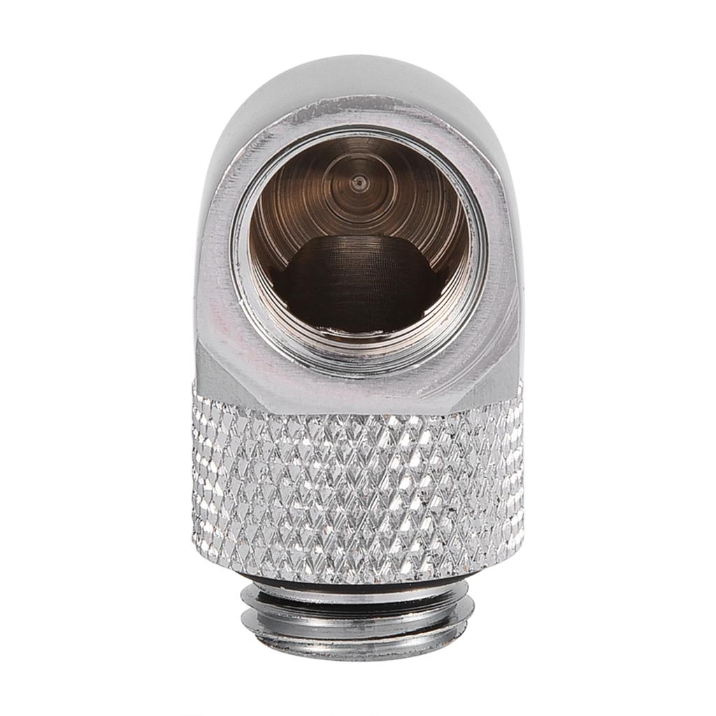 90 Degrees PC Water Cooling Two Touch Fitting G14 Thread Elbow Barb Connector for Tube Silver