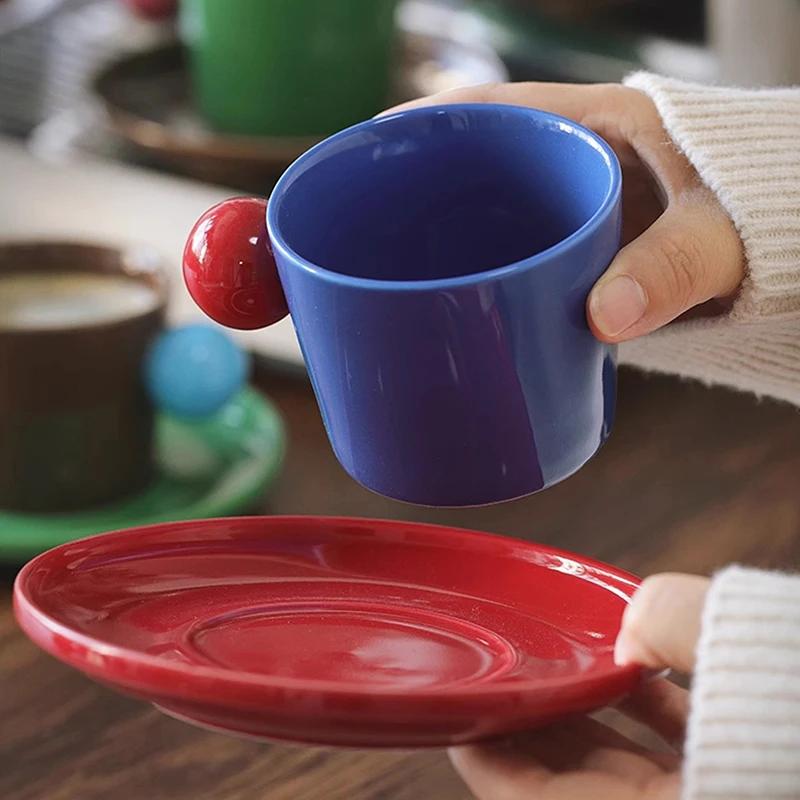 Creative Modern Style Ceramic Coffee Cups Home Interesting and Exquisite Couple Water Cup High End Unique Christmas Gifts