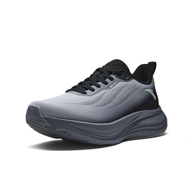 Anta Journey 3 Sports Cushioning Comfortable Running Shoes Men Sneakers Pigeon-Gray Basic-Black 112635545-6