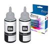 Ink Bottle - PREMIUM CARTRIDGE - 104 Black - 2 X 70 Ml - Compatible EPSON EcoTank