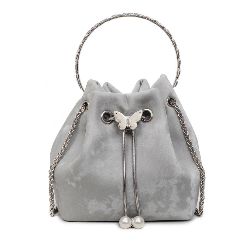 Korean Version Niche Bag Women's 2025 New Messenger Bag High Value Fashion Shoulder Portable Bucket Bag