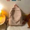 Waterproof Nylon Backpack for Women Simple Solid Color Bookbag Travel Backpack for Student Girls School Bag Female Shoulder Bags