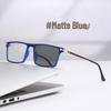 European Multi-Focal Square Reading Glasses Frame for Distance & Near Vision – Fashionable Bare-Face Essential