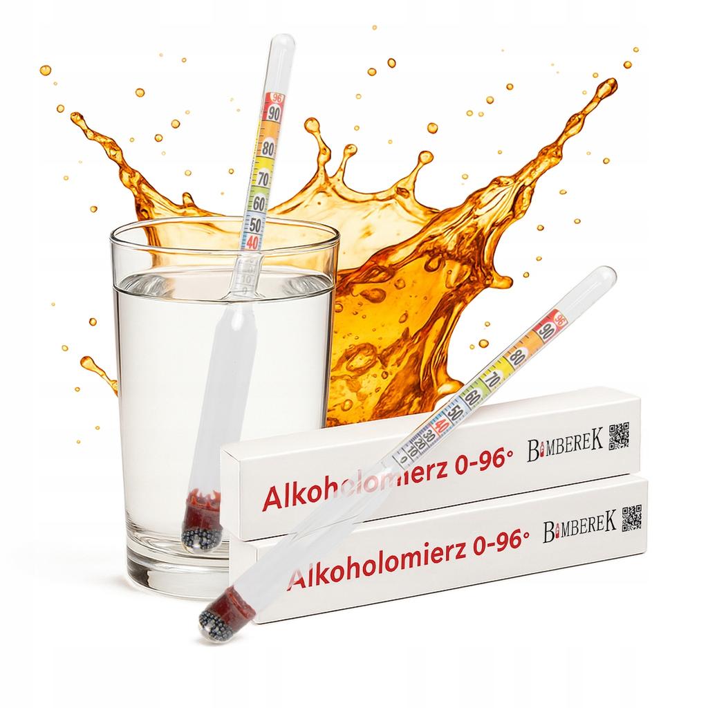 Glass Alcohol Meter 0-96% Moonshine Alcohol Meter for Home Use