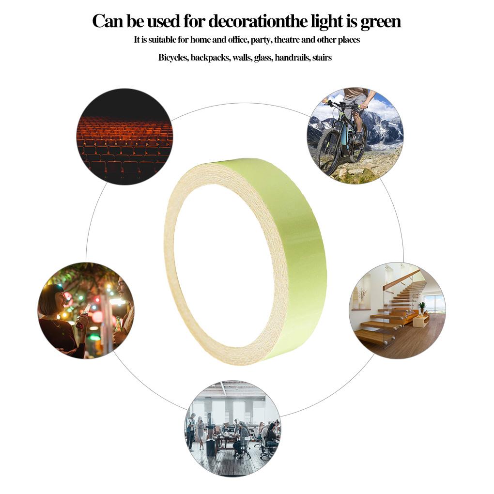 Luminous Band Self-sticking Green Reflective Tape Decorative Wall Strap Sticker