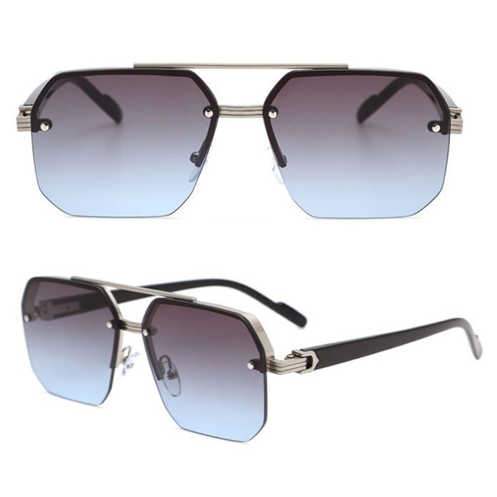 Punk Windproof Sunglasses UV Protective Metal Outdoor Sunglasses Black Shades Cycling Accessories Driving Glasses