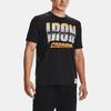 Under Armour Project Rock Print Loose Training T-Shirt Men Tops Black 1363557-001