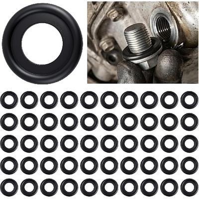 50PCS M12 Oil Drain Plug Gasket Replacement OEM 14079550,Rubber Car Oil Plug Crush Washer Compatible with GMC Pontiac Buick,Professional Car Oils