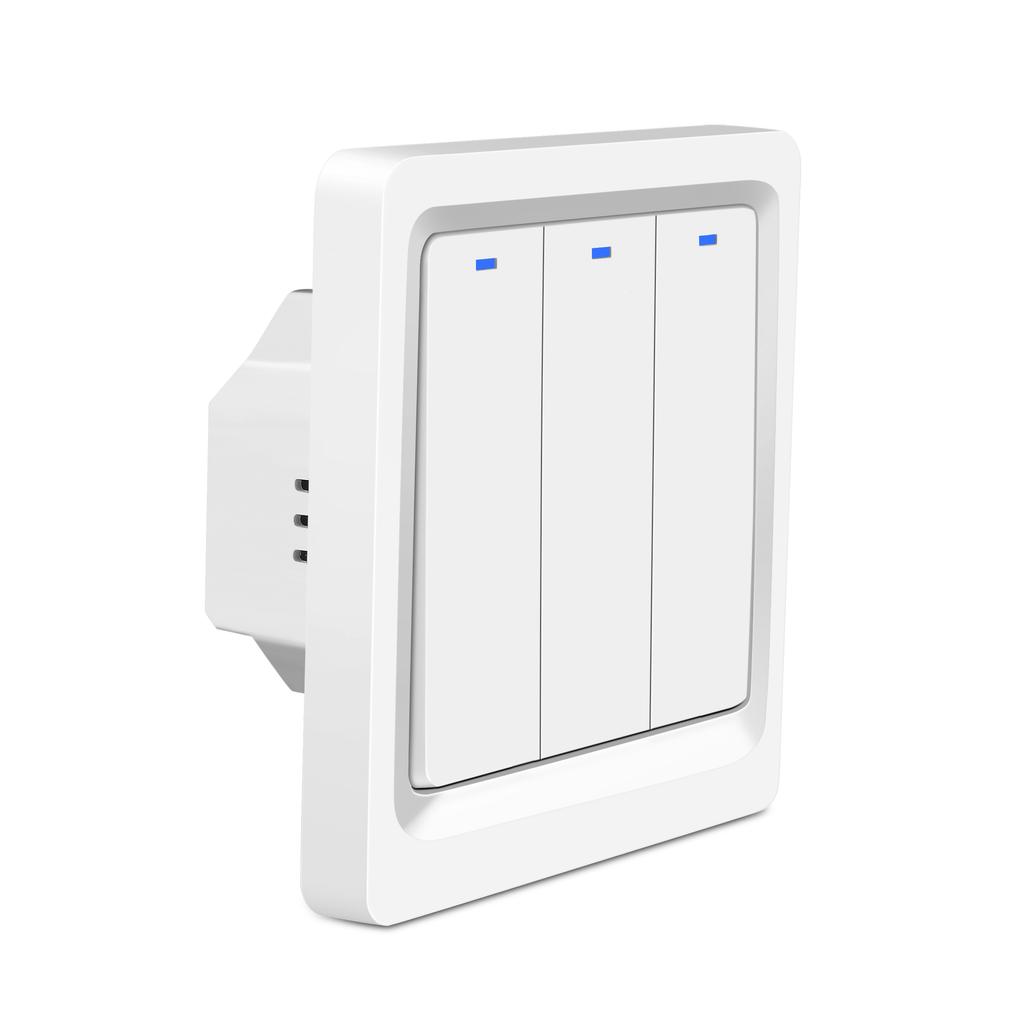 EU UK ZigBee TUYA Smart Button Light Switch No Neutral Wire Required 1 2 3 Gang Wall Touch Switch Drop Shipping Smart Home