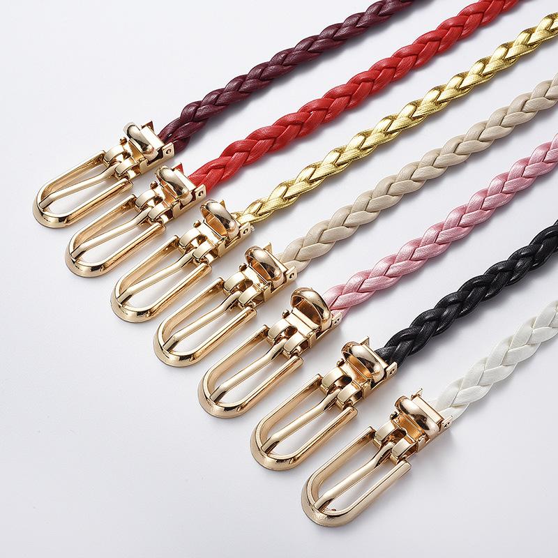 Pu Womens Classic Leather Waist Belt With Sleek Buckle Design For Dresses And Casual Looks