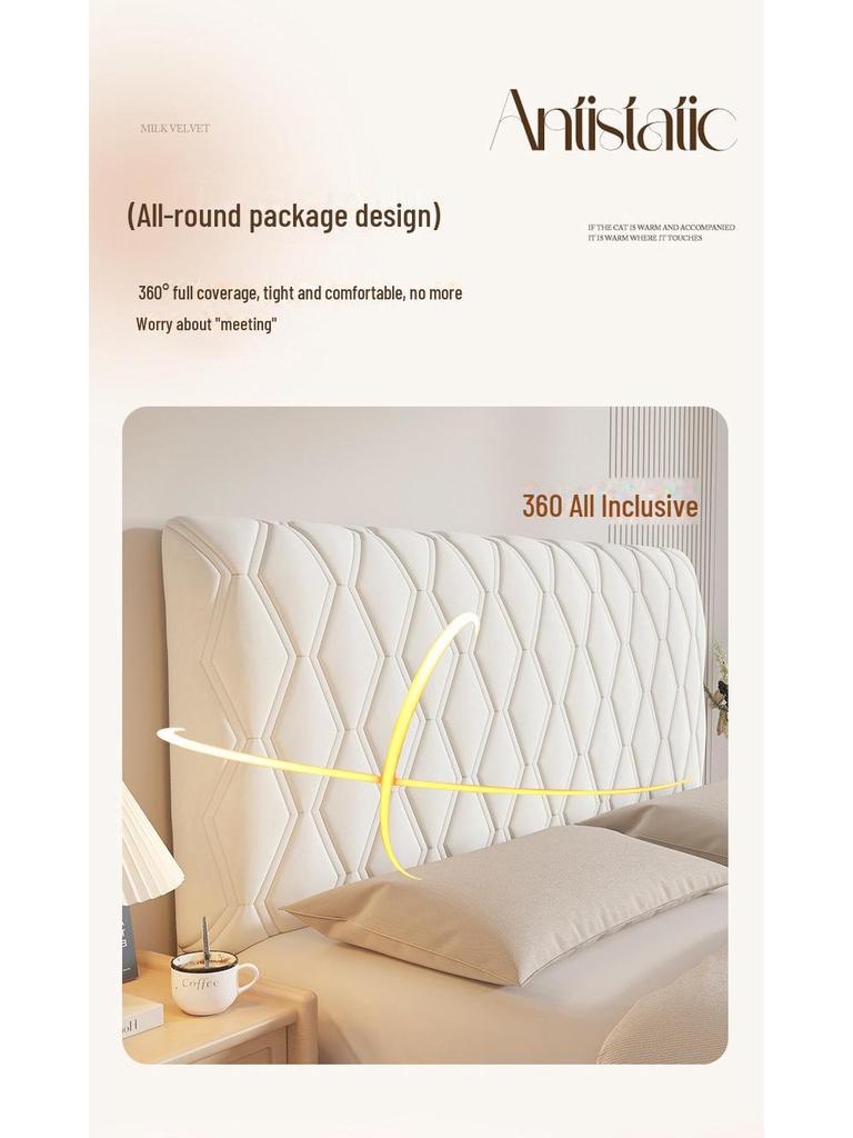 European-Style Dustproof Soft Fabric Headboard Cover