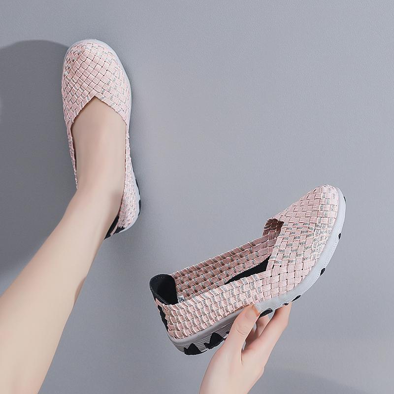 Women Comfort Casual Summer Sneakers Nurse Plus Size Flats Loafers Soft Beach Walking Sports Shoes Lightweight Slip On