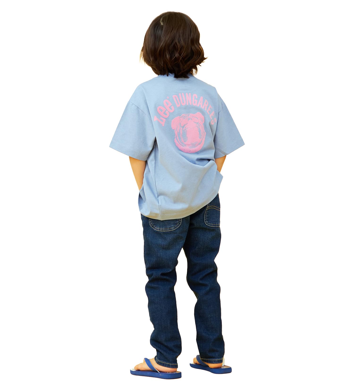 

Lee Bulldog Print Short Light Size Fits T-Shirt, Sleeve, Kids Clothing, Blue, 120, 4 110-5 15 (110-150cm)