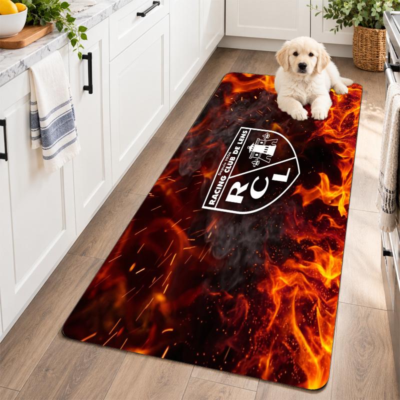 Flannel Kitchen Mat Lens FC Soft Area Rug Non Slip Floor Carpet Home Decoration