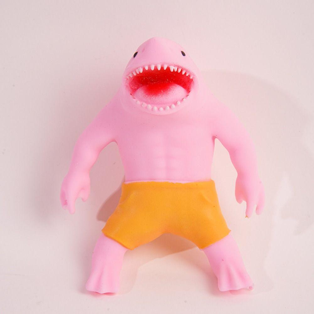 Elastic Shark Squeeze Toy Slow Rebound Sharkman Relax Toys Shark Fidgeting Toys Practical Jokes