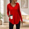 Women's Hooded T-Shirt Long Sleeve Pullover for Fall Casual Wear