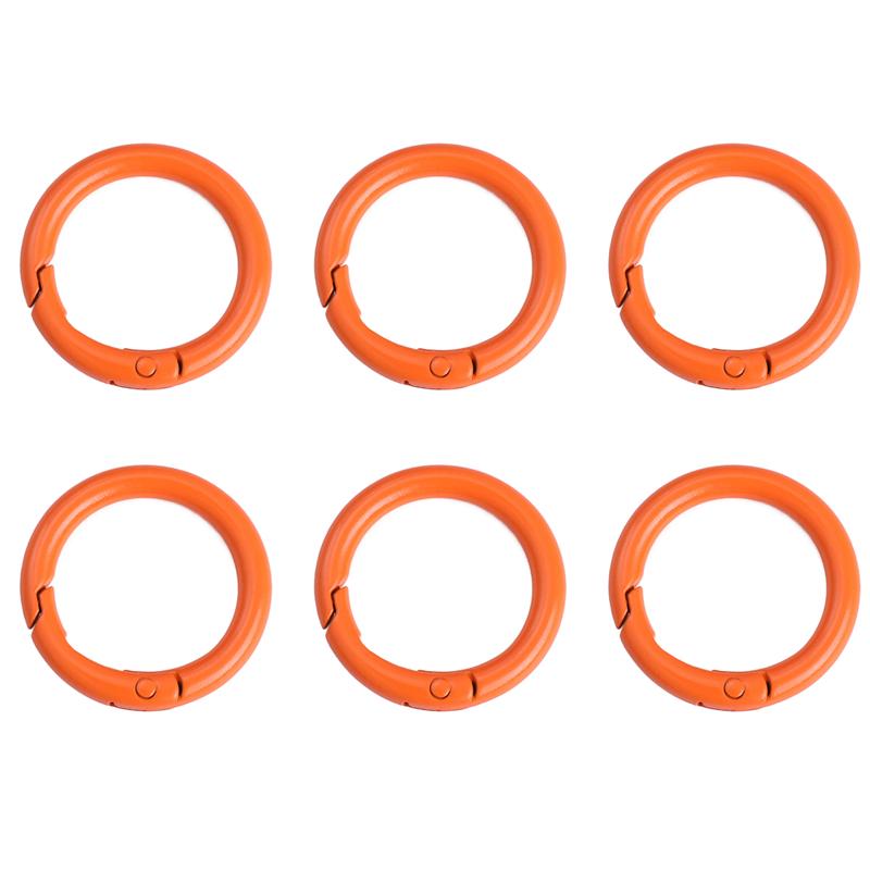 2/5/10Pcs Alloy Spray Painted Open Ring Spring Buckle Clasps For Key Bag Accessories