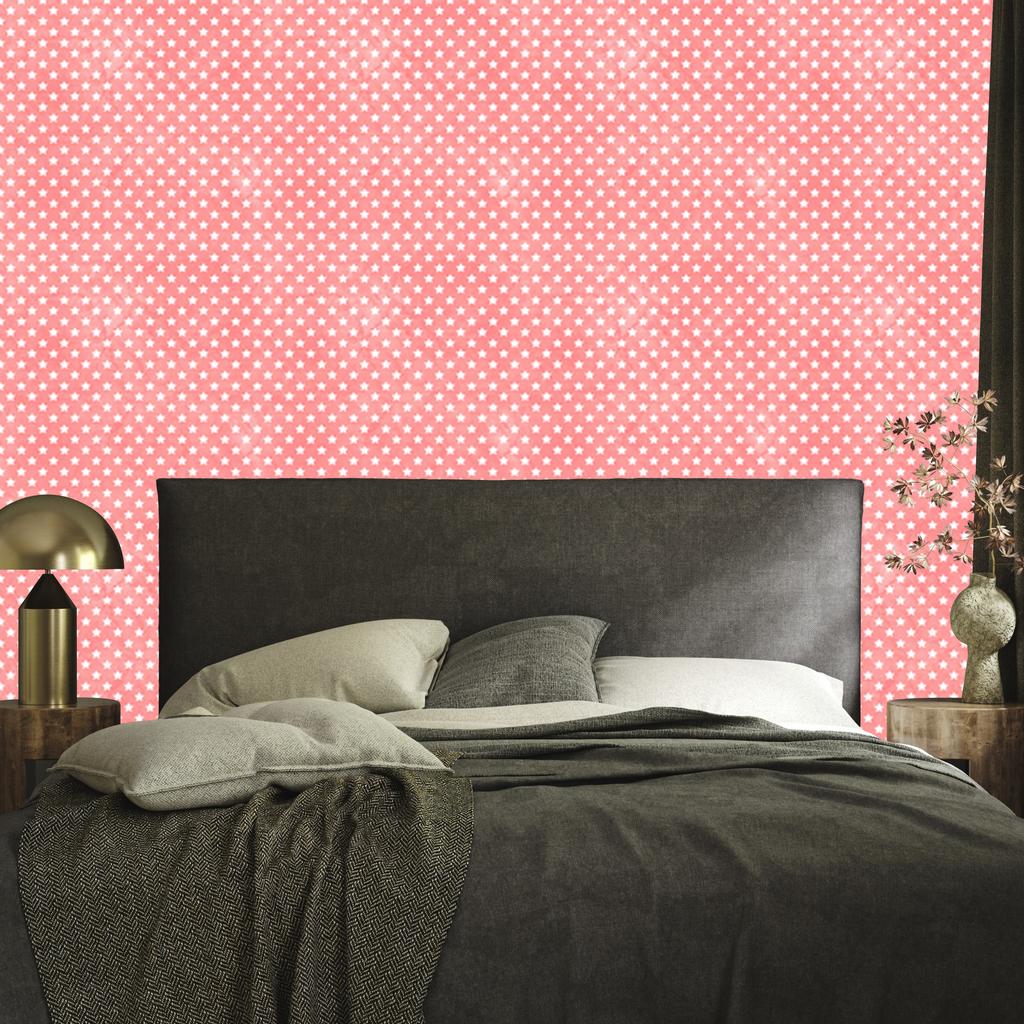 Wallpaper Stars Coral, Clear Detail for Living Room and Bedroom 50x1000