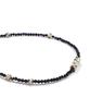 Polalita Dalmatian Stone Black Bead Necklace (Plt-Nl-103_Bk)