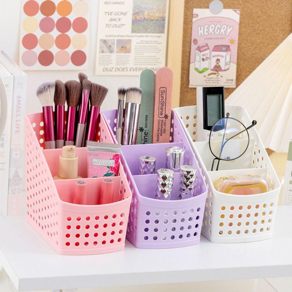Large Capacity Stationery Storage Basket Morandi Color Desktop Organizer  Desktop Use