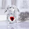Cute Crystal Elephant Figurines Cut Glass Art Ornament Elephant Statues Animal Collectibles for Home Office Decorations